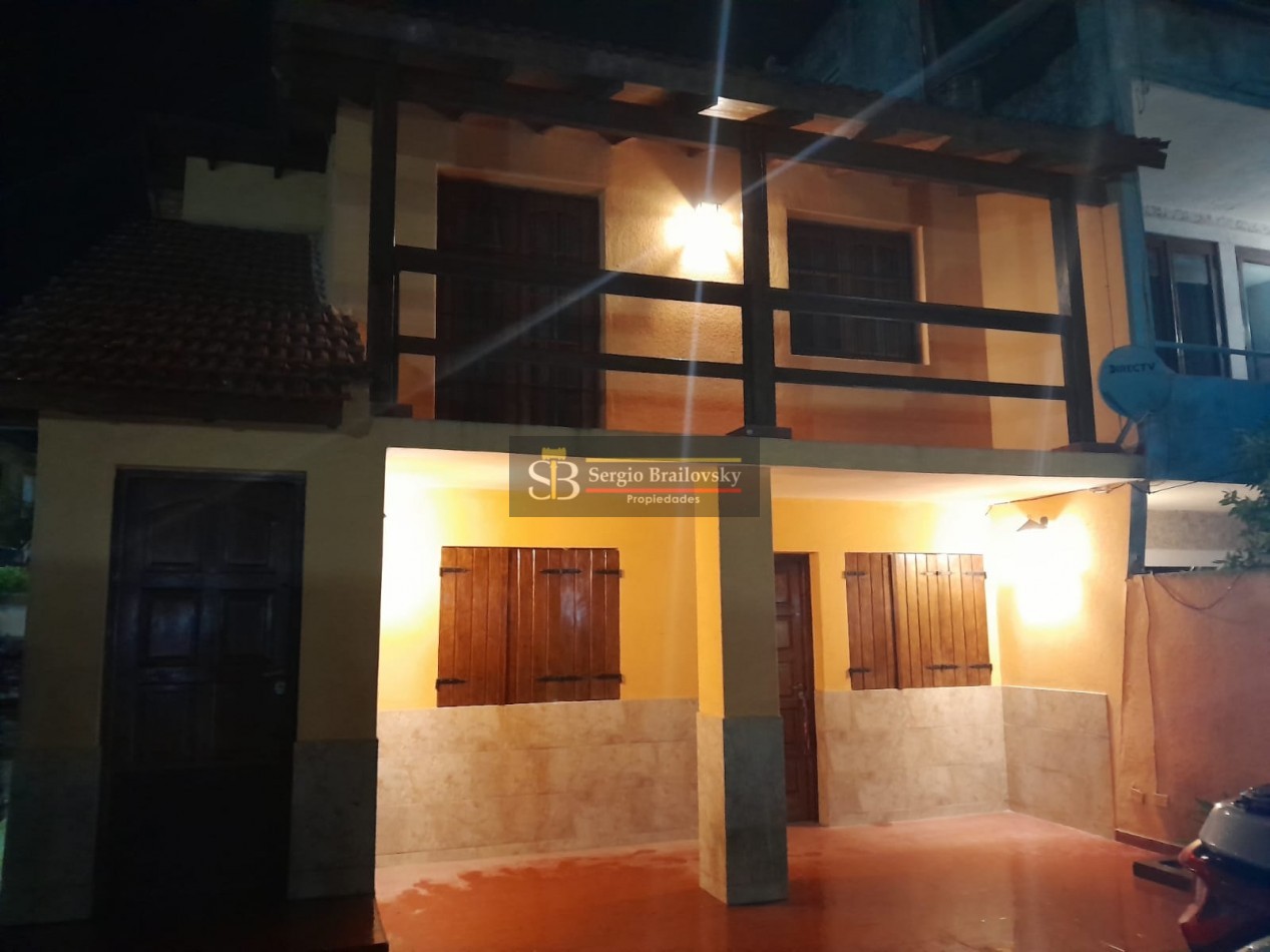 ALQUILER TEMPORAL DEPARTAMENTO TIPO CASA P.BAJA PARA 5 PERSONAS EN VILLA GESELL