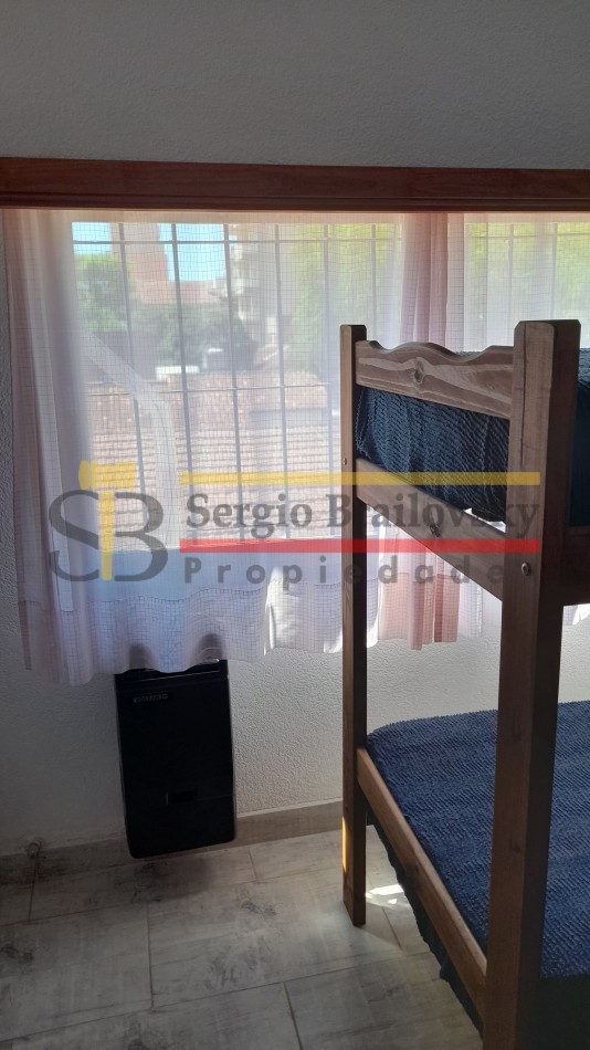 ALQUILER TEMPORAL  DEPARTAMENTO U.F. 10- MONOAMBIENTE PARA 4 PERSONAS - GESELL CENTRO