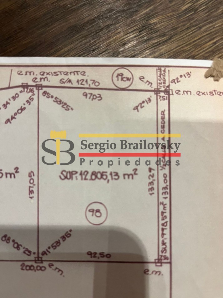 EXCELENTE OPORTUNIDAD DE INVERSION LOTE EN VENTA 12805 M2 MAR DE LAS PAMPAS