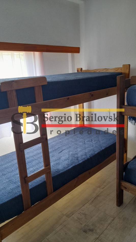 ALQUILER TEMPORAL DEPARTAMENTO U.F. 10- MONOAMBIENTE PARA 4 PERSONAS - GESELL CENTRO