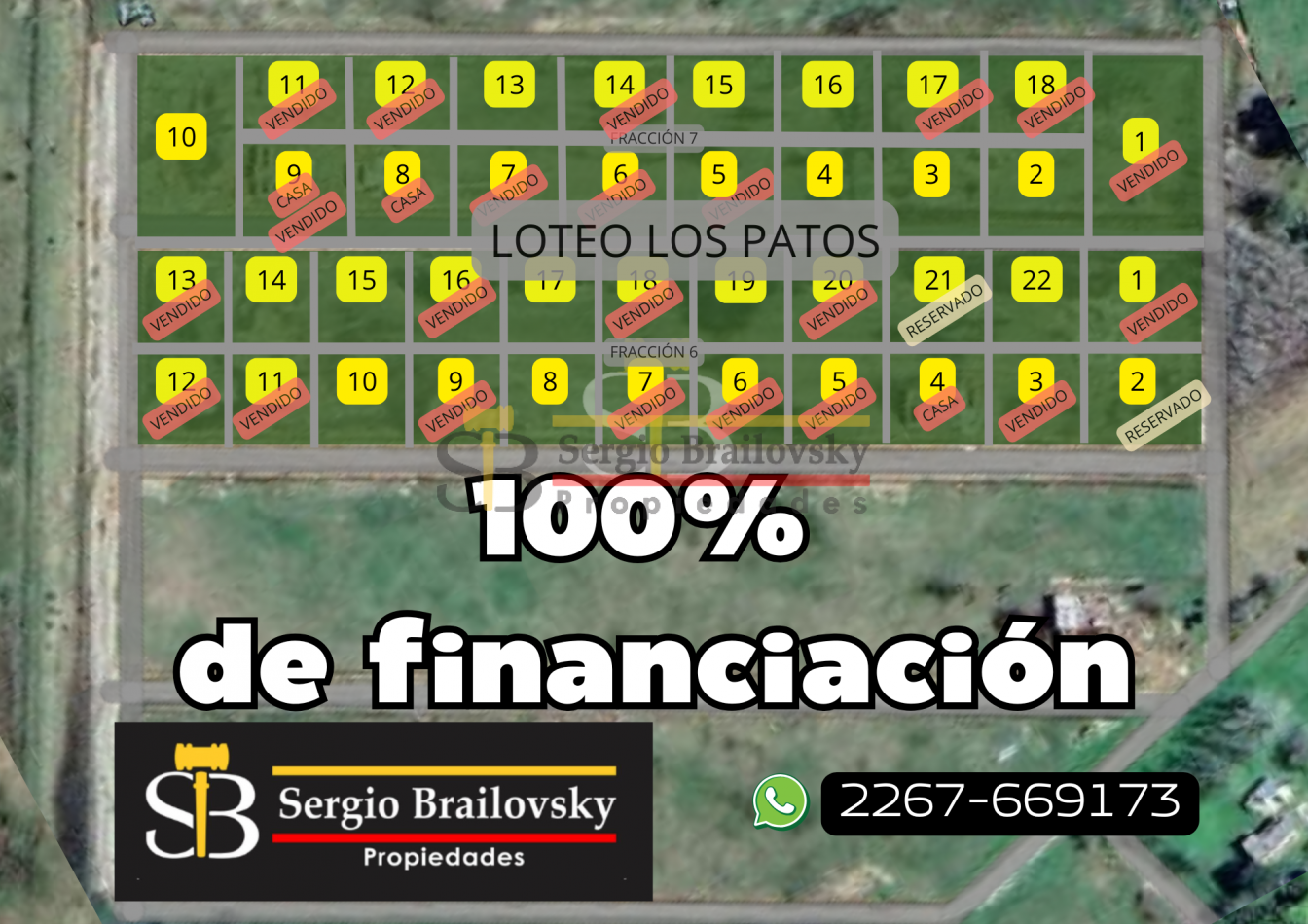 Loteo en los Patos. Ultimos lotes a la Venta- 100% financiacion