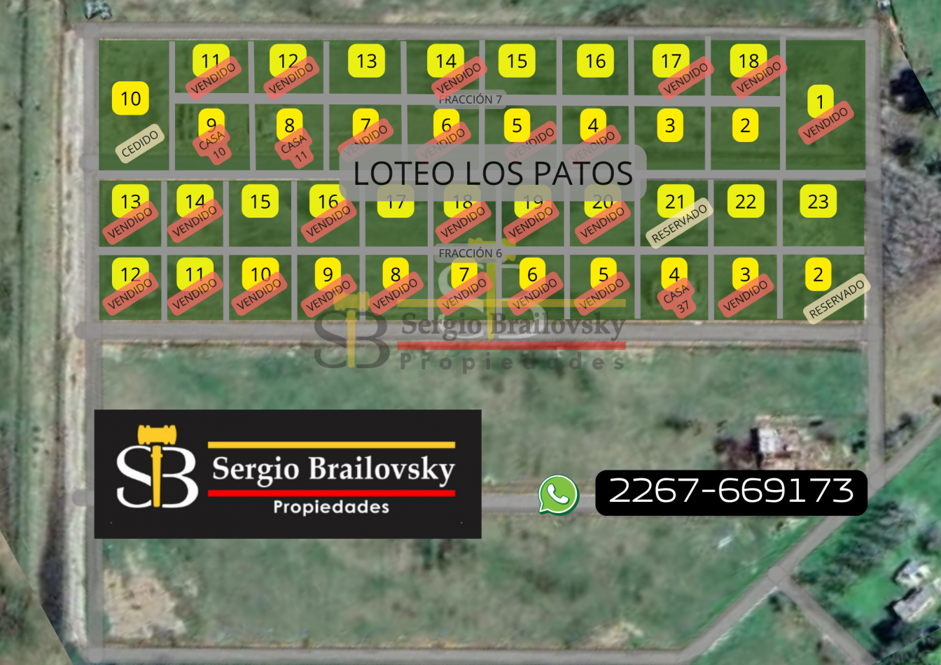 Loteo en los Patos. Ultimos lotes  a la Venta