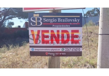 Lote en Venta Excelente Ubicacion  Villa Gesell