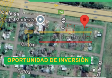 Lote en venta Ruta 74- Apto inversionistas